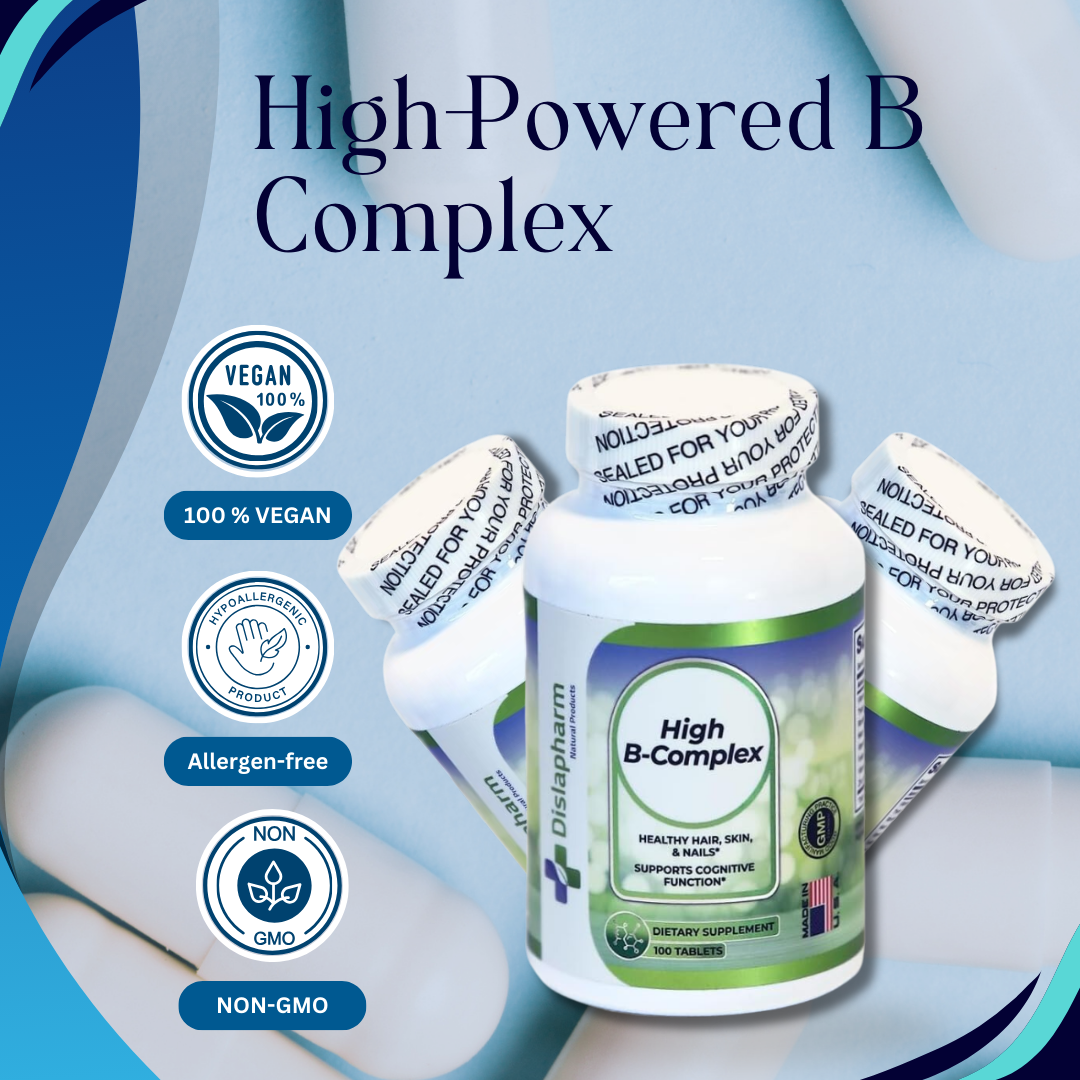 High B Complex - Comprehensive B-Vitamin Blend for Energy and Wellness