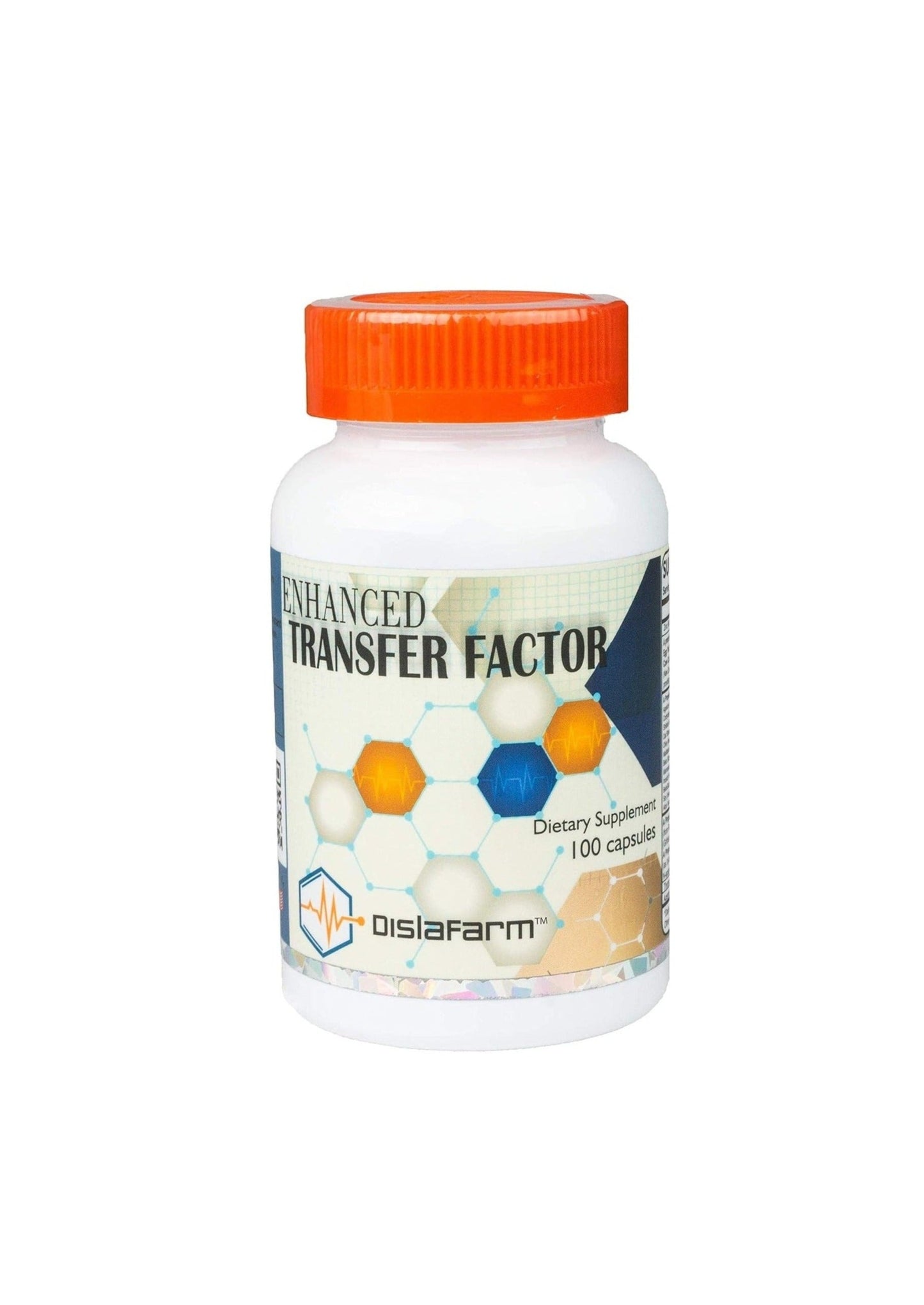 Dislafarm Transfer Factor Enhanced, 100 Natural Capsules, Immune Support - Transfer Factor from Cow Colostrum, Egg Yolk & Special Blend of Mushrooms