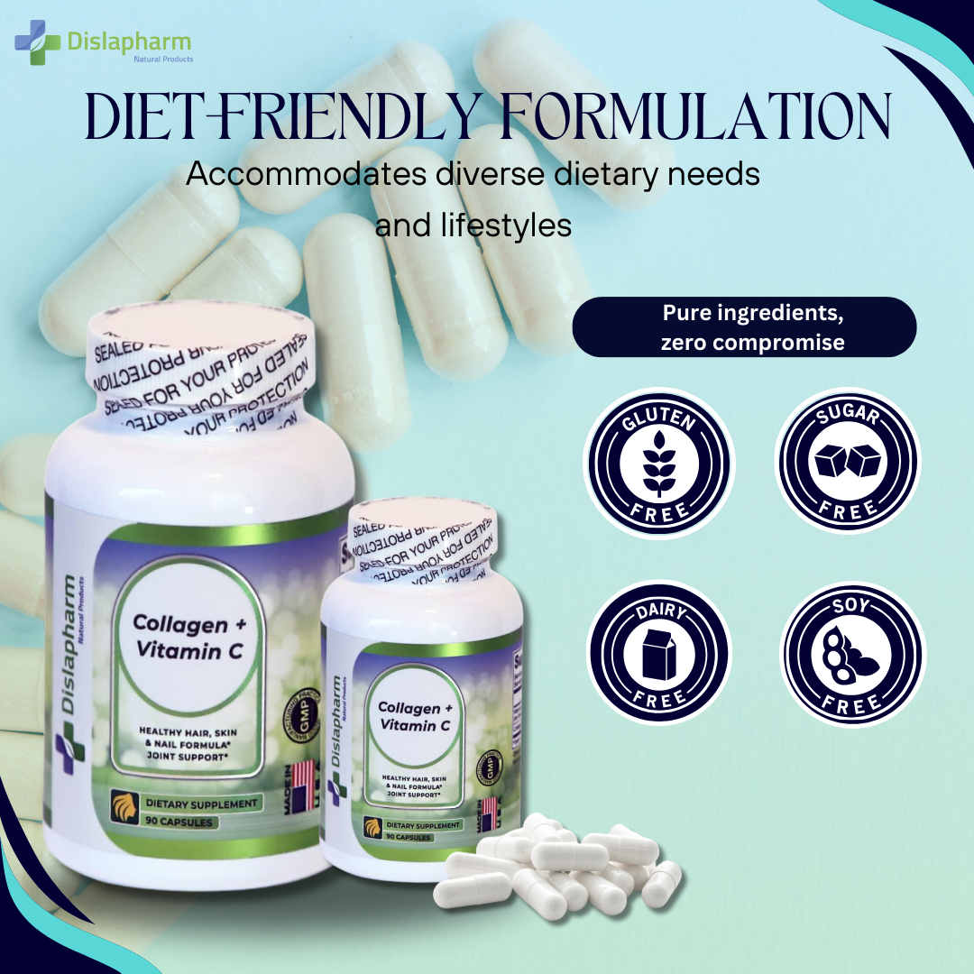 Hydrolyzed Collagen 1,000mg + Vitamin C 120mg - Powerful Blend for Health and Beauty - Image 3