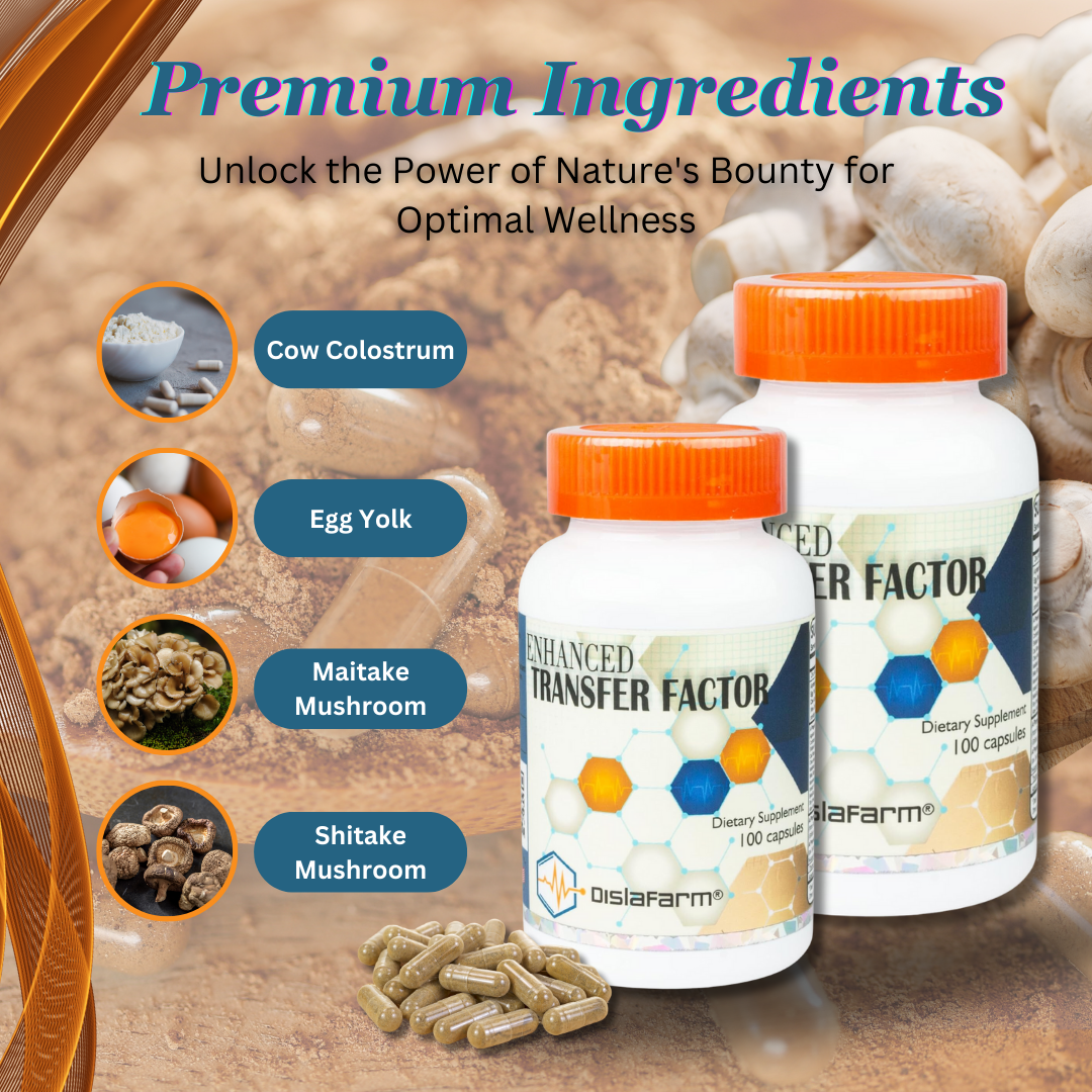 Dislafarm Transfer Factor Enhanced – Natural immune support capsules with transfer factors - Image 3